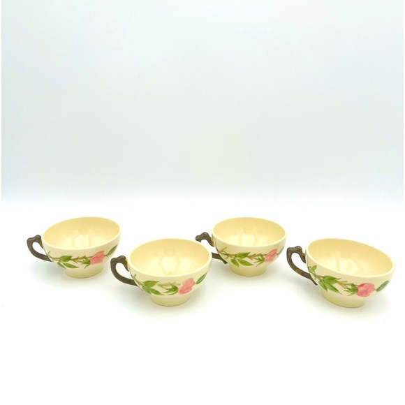 Vintage Franciscan DESERT ROSE Set of 4 CUPS and SAUCERS - Picture 5 of 7